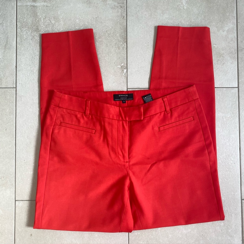 RW&CO. Red Ankle Pants